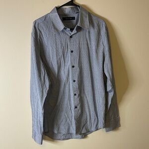 Men's Gray Button Down Shirt